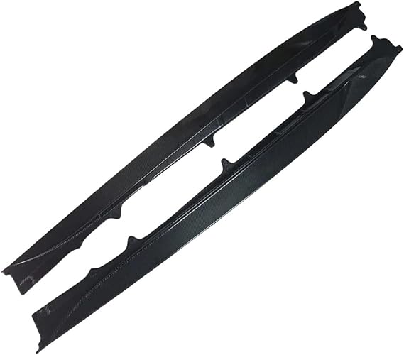 Compatible For Jaguar F-TYPE 2013-2019 Carbon Fiber Bumper Lip Side Skirts Splitters Cover