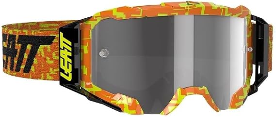 Leatt Velocity 5.5 Adult Off-Road Motorcycle Goggles - Neon/Orange/Light/Grey/One Size
