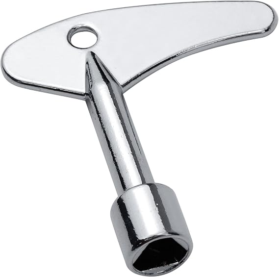 Antrader Triangle Spanner Key, Matel Triangular Lock Keys Socket Universal Utility Keys for Elevator Emergency Lift Door Triangle Panel Lock