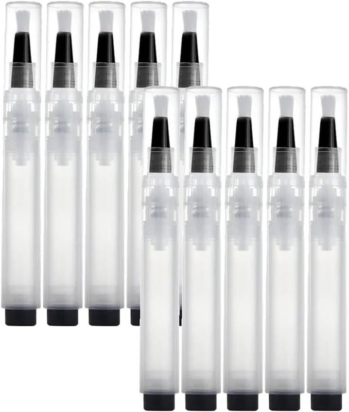 Applicabley Fillable Touch Up Paint Pen Brush,Paint Touch Up Pens Pressable Fillable, for Walls, Furniture,Cabinet,10Pcs