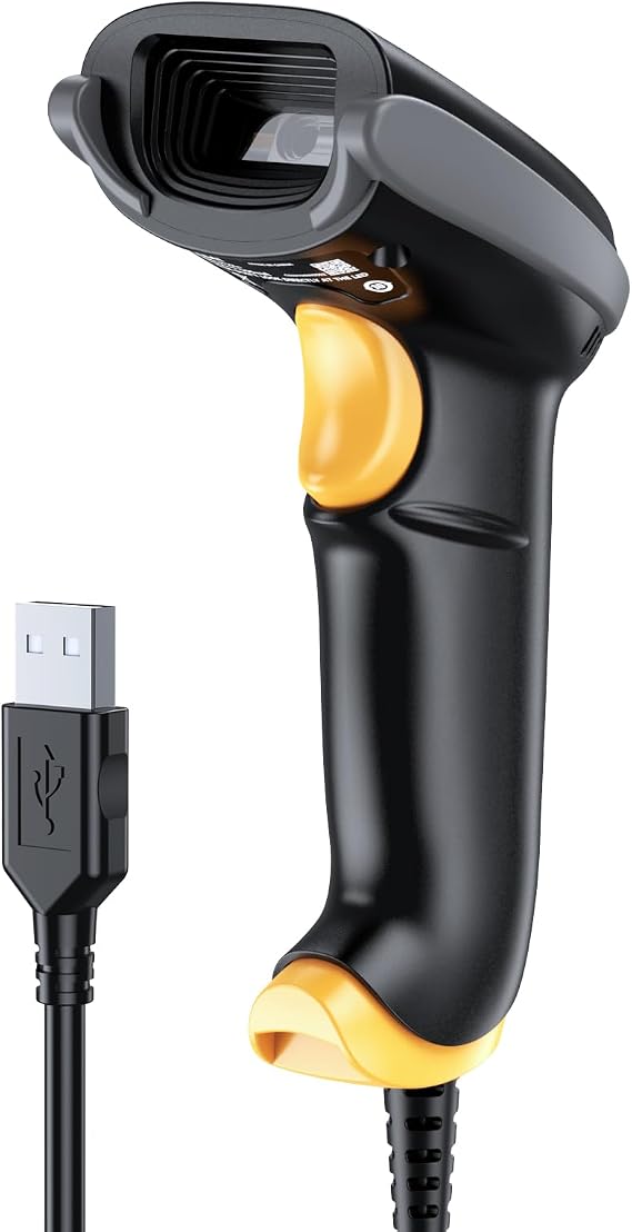 TEEMI T22N-AU 2D USB Barcode Scanner, No Stand, Plug and Play