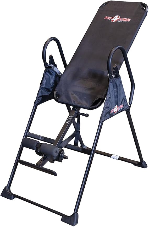 Body-Solid (BFINVER10B) Best Fitness Inversion Foldable Table, Lumbar Stretching and Strength Training Equipment for Professional Inversion Therapy, Home and Commercial Gym (Midnight Black)