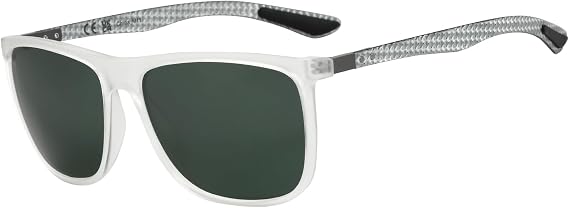ZENOTTIC Square Polarized Sunglasses Men: Ultralight Carbon Fiber UV400