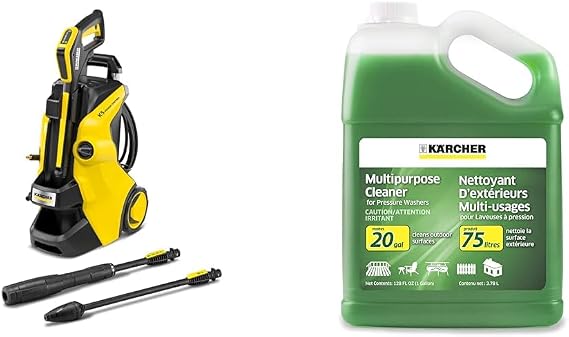 Karcher 2500 PSI Electric Pressure Washer Bundle with Vario & DirtBlaster Wands, Karcher 1 Gallon Multi-Purpose Cleaning Soap Concentrate