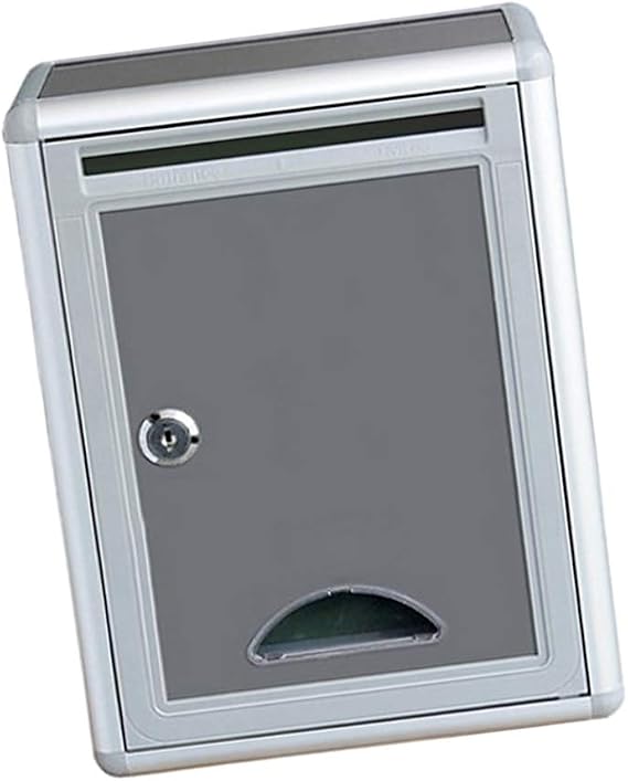 CUTICATE Mailbox Suggestion Box with Lock, Keyed, Letter Box, Wall Mount Post Aluminum Durable