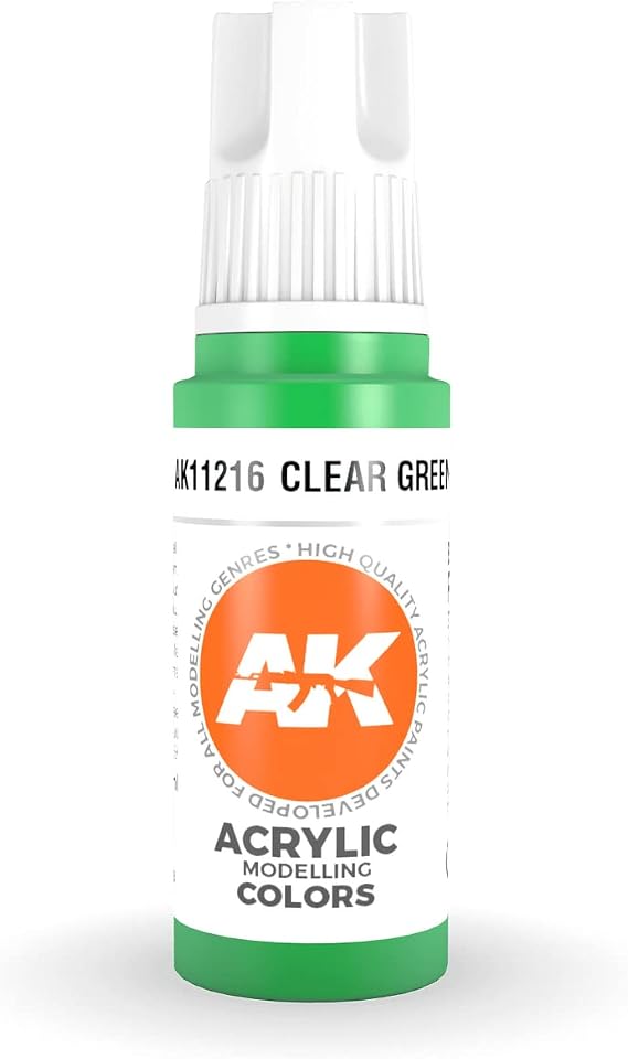 AK Interactive 3rd Gen Acrylic Clear Green 17ml