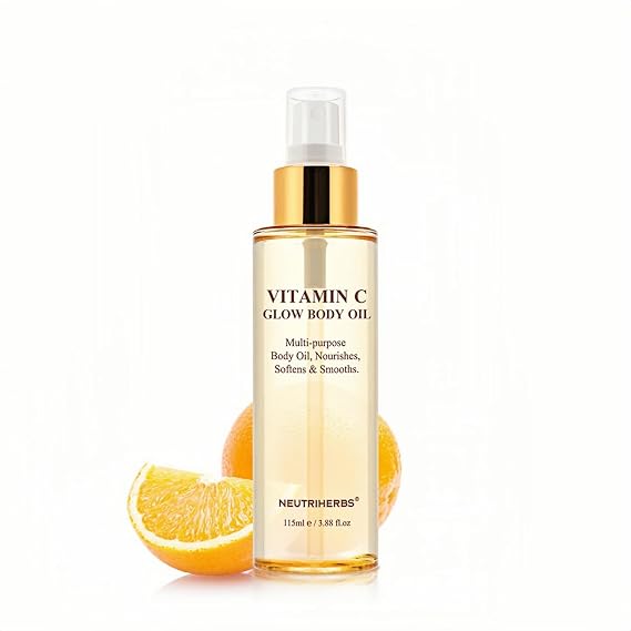 Neutriherbs Rosehip Oil, Body Oil with Vitamin C - 3.88fl Oz | Lightweight Fast Absorb Formula, Nourish Dry Skin, Moisturize Hydrate Brighten Body Rosehip Seed Oil for All Skin Type