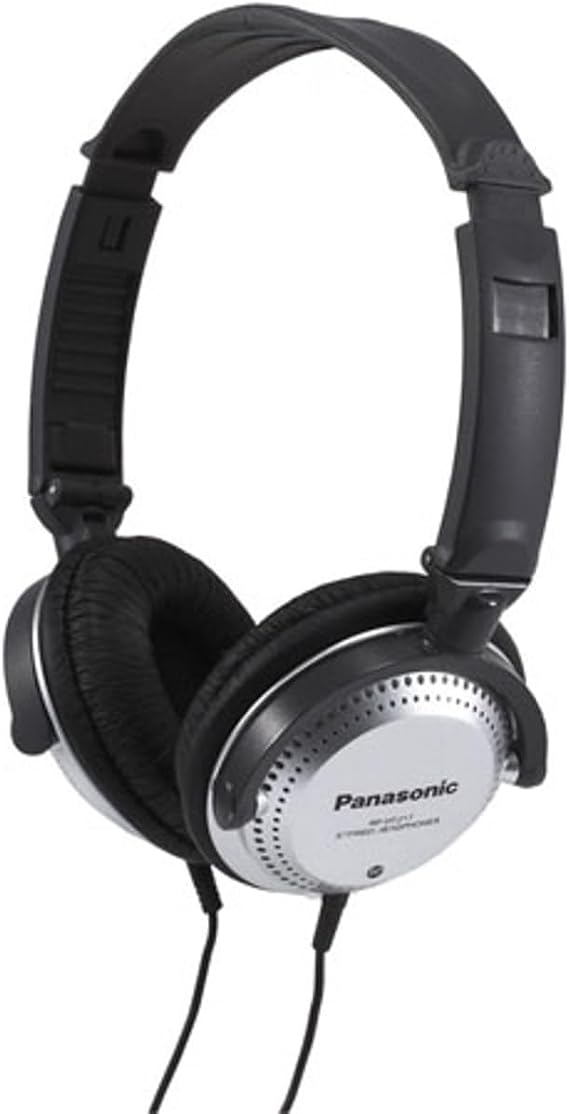 Panasonic Over-Ear Design Stereo Headphones RP-HT227 Black & Silver Integrated Volume Controller, Travel-fold Design