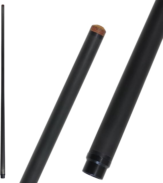 OKHEALING - 29" Pin Carbon Pool Cue Single Shaft, Tips 12.9mm, 12.4mm, 13mm, 12mm, 12.5mm Ultra Smooth, Controllable Pro Taper