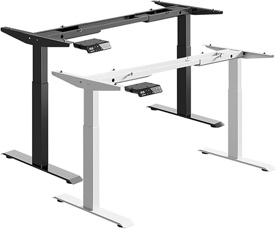 Dual Motor Electric Adjuststanding Desk Frame, Intelligent Height Adjustment, for Home and Office Workstations