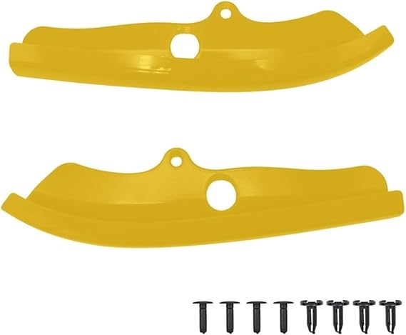 Car Front Bumper Splitter 2x Front Bumper Lip Shovel Protector Strip Body Kit Diffuser Spoiler Splitter Guard For Dodge For Challenger R/T For Scat For Pack 2015-2020(Yellow)