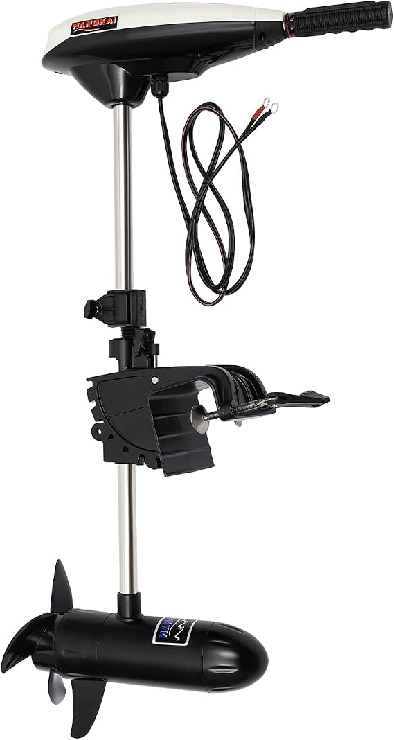 65 LBS Thrust Electric Outboard Motor, 12V Electric Trolling Motor, Boat Engine, Retractable Shaft for Inflatable Boats, Fishing Boats, Dinghies, Kayaks