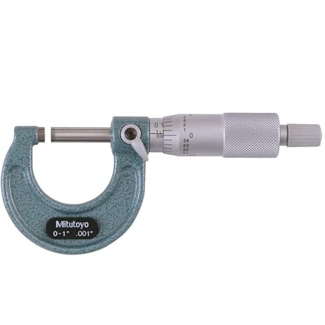 Mitutoyo 103-177, 0-1 X .001 Outside Micrometer, Ratchet