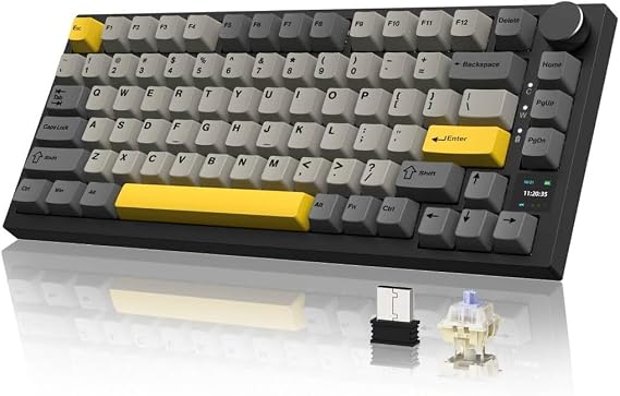 AJAZZ AK820PRO 75% Layout 81 Keys Wireless Mechanical Gaming Keyboard