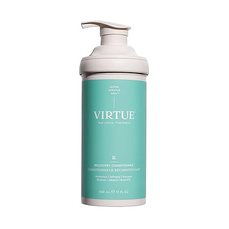VIRTUE Recovery Conditioner, Keratin for Damaged Hair, 17 Fl Oz