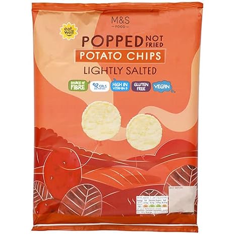 Marks and Spencer Popped Chips Lightly Salted 80g
