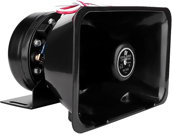 Car Siren Horn, 12V Car Warning Speaker 200W Super Universal Car Warning Alarm Horn Speaker Work with Alarm System