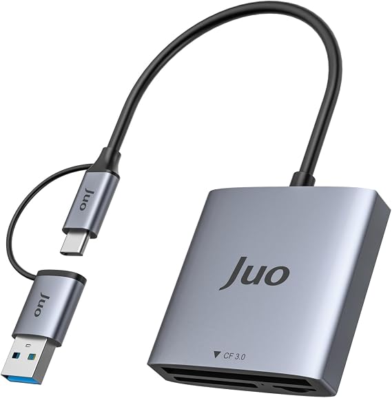 Juo USB 3.2 ve Type-C 3'ü 1 Arada SD/CF/TF Micro SD Hafıza Kart Okuyucu