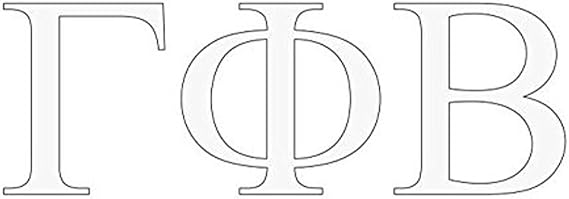 Gamma Phi Beta Greek Letter Window Sticker Decal