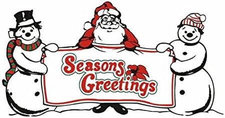Perfectflags Santa Snowman Flag 5ft x 3ft Large - 100% Polyester - Metal Eyelets - Double Stitched