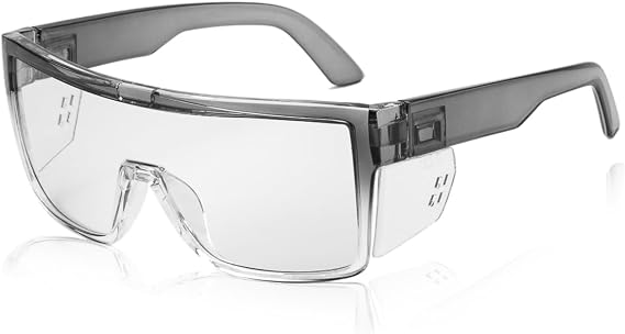 Transition Photochromic Safety Glasses For Men Women Wrap Around Safety glasses with Anti bluelight UV Protection