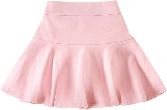 DREAM BUS Girl Pleated Skirts Built in Shorts Little Kid Tennis Skorts Toddler Girl Athletic Skorts Flowy Skirts