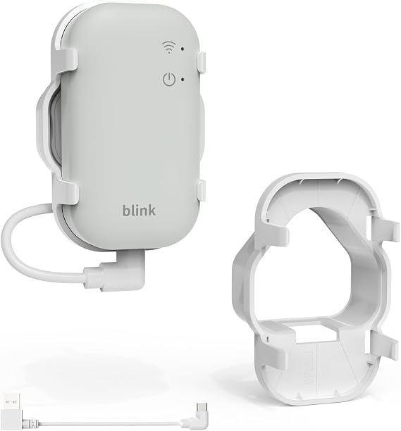 Wall Mount for Blink Sync Module Core, Mounting Bracket Stand Kit Accessory Holder for Blink Sync Module Core, with Short USB Cable, No Drilling, No Messy Wires, Save Space