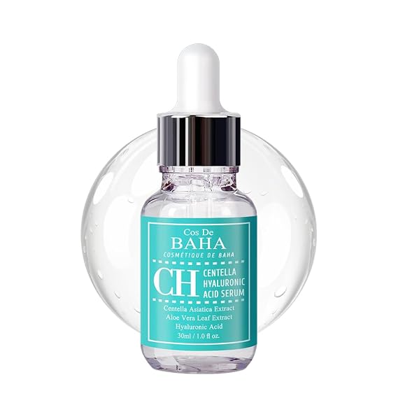 Cos De BAHA Centella Serum 1 Fl Oz Lightweight Cica Serum with Centella Asiatica Extract, Madecassoside & Hyaluronic Acid for Sensitive-Feeling Skin (30 ml)