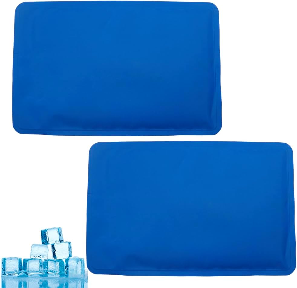 Ice Pack for Injuries, Large Ice Pack Reusable Gel Cold Pack for Hip, Shoulder, Knee, Back - Hot Cold Compress for Swelling, Bruises, Surgery - Heat Cold Therapy Klein
