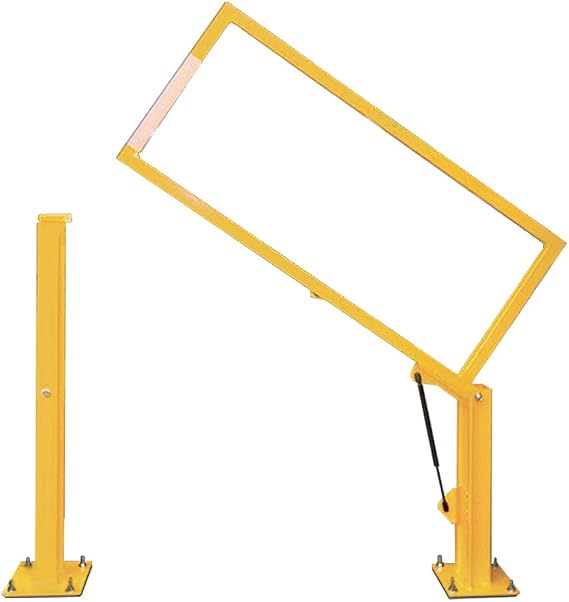 DVG15-120PC DVG-Series Dual Vertical Lift Loading Dock Gate for 120-Inch Clear Opening, A36 Carbon Steel Yellow Powder Coat