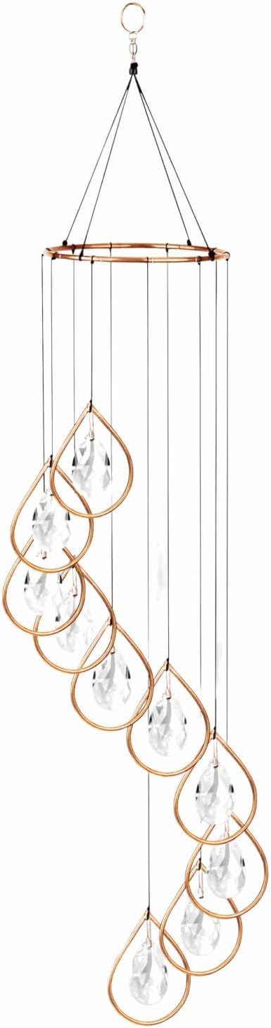 Red Carpet Studios Windchimes Spiral Tunes Wind Chime, 32", Copper Ring