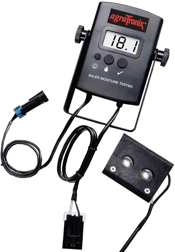 07150 BHT-1 Hay Moisture Tester Baler Mounted Testing Equipment with Built-in Calibration Button, Backlit Display