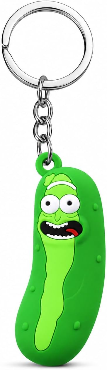Keychain, Picaru Anime toy Keyring for Adults (Green)