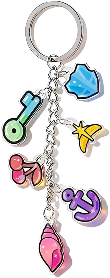 Katseye Merch Acrylic Key Pendant, Backpack Pendant, Soothing Shell, Boundless Keys, Protective Shield, Double Cherry, Star Crown, Gifts for Fans