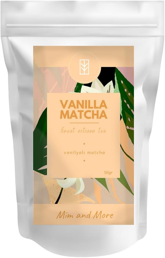 Mim and More Vanilla Matcha - Vanilya Aromalı Matcha, 50 Gr