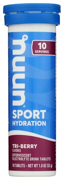 Nuun Active: Tri-Berry Electrolyte Enhanced Drink Tablets (3-Pack of 10 Tablets)