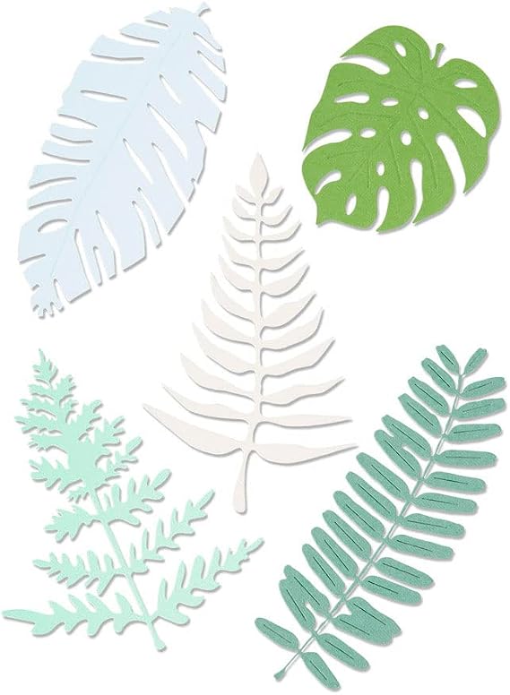 Sizzix Thinlits Die Set Leaves, Multicolor