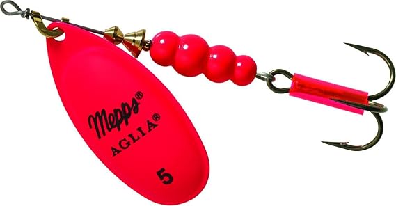 Mepp's Aglia Spinners, Plain, HOT Pink, Size 5 (B5 HP)