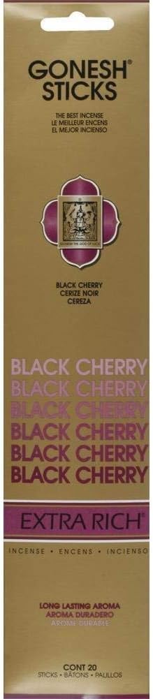 Gonesh Charcoal Incense Sticks - Black Cherry