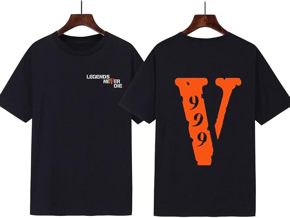 POPIER Vlone Shirt Big V Letter Printing Vlone Shirts Hip Hop Rapper Short Sleeve Vlone T-Shirt for MenWomenYouth