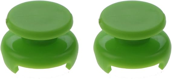 2PCS Grips Extender Caps ，Compatible For PS4 PS5 Xbox 360 /Xbox One Controller Joystick Cover Thumb Stick Grip Game Accessories Medium Size(Green)