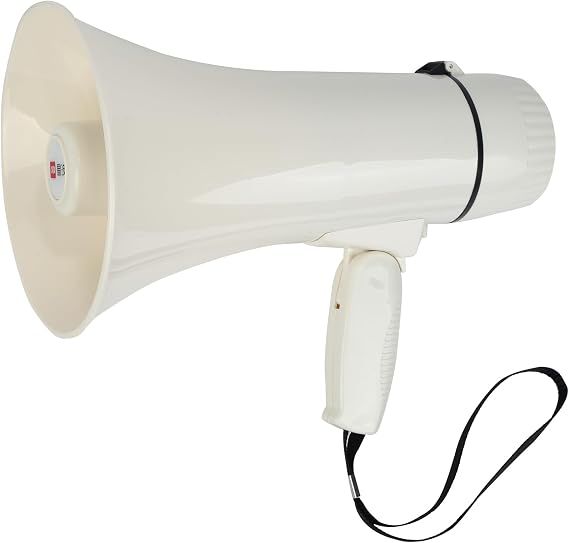 B S 30W Loud Megaphones 240 Seconds Recording Speaker 800 Yards Bullhorn Megaphone with Detachable Microphone,Voice Siren for Indoor Outdoor Activities