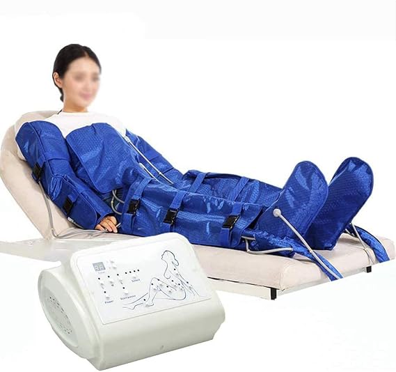 Sequential Compression Device for Full Body Massage - Air Compression Massager with 16 Airbags for Lymphatic Drainage, Weight Loss & Relaxation