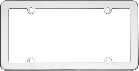 Cruiser Accessories 21110 Stainless License Plate Frame, Stainless Steel