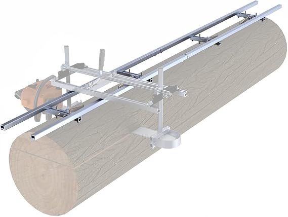 Granberg G1010 EZ Rail System, 10 Ft Chainsaw Mill First Cut Guide Rail Kit