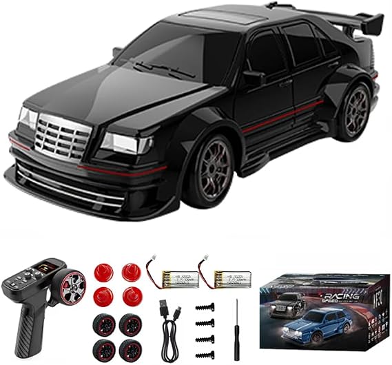 1:43 Mini RC Drift Car 4WD 15KM/H High-Speed 2.4GHz Remote Control Vehicle with Gyroscope Full-Scale Racing Vehicle for Teens Adults Birthday Gifts & Toys -KF30