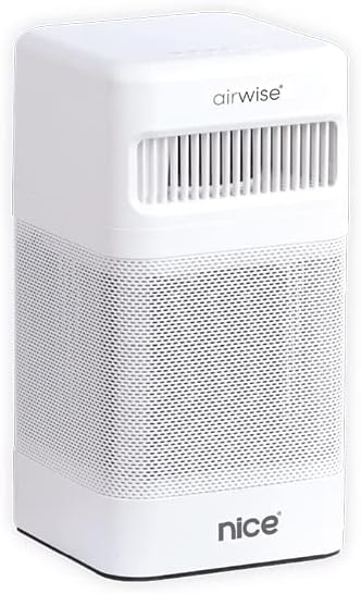 Nice Airwise Room Air Purifier, HEPA13 Filtration, 24W, White