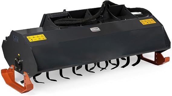Titan Attachments 72" Skid Steer Rotary Tiller, 6" Depth, Universal SSQA