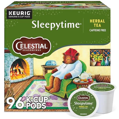 Celestial Seasonings Sleepytime Herbal Tea, Single-Serve Keurig K-Cup Pods, 96 Count