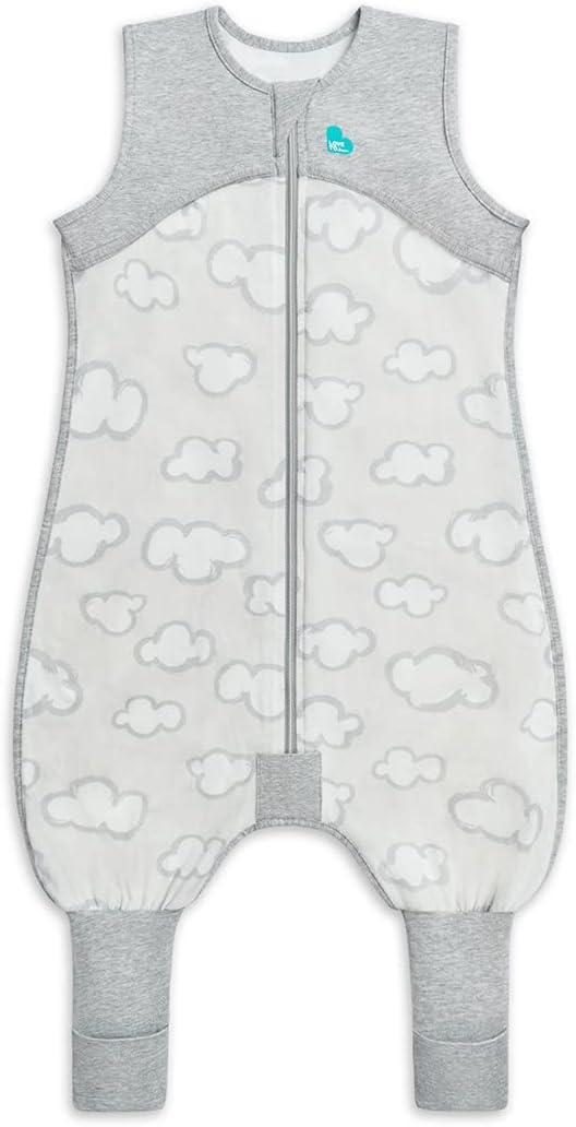Organic Cotton Sleeveless Sleep Suit 0.2 TOG Gray Daydream by Love to Dream